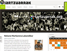 Tablet Screenshot of oiartzuarrak.org
